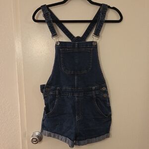 Modcloth Dark Blue Denim Shortalls